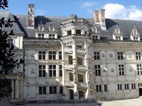 Blick auf das Schloss Blois in Blois