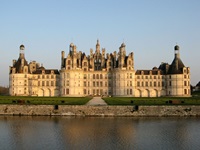 Blick auf das Schloss Chambord an der Loire