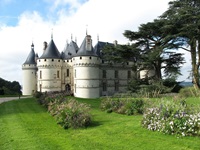 Blick auf das Schloss Chaumont an der Loire