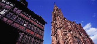 Blick auf das Straßburger Münster in der gleichnamigen Europastadt