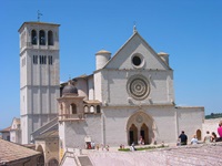 Die Basilika des Heiligen Franziskus in Assisi.