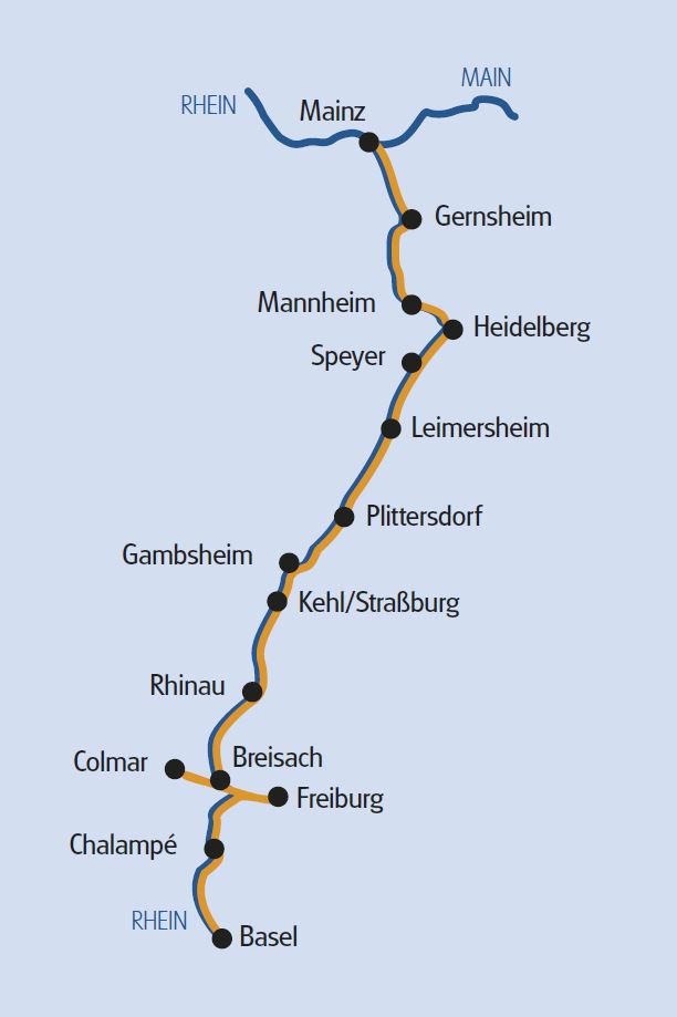Toller Radurlaub am Rhein: mit Rad und Schiff von Basel nach Mainz