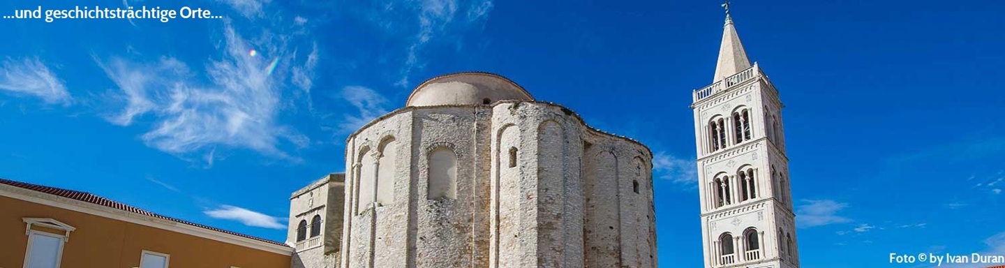 Die Donatuskirche und der Turm in Zadar, Kroatien