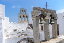 Die Glocken im Kloster des Heiligen Johannes auf der Insel Patmos.