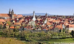 Panoramablick auf Rothenburg o. d. Tauber