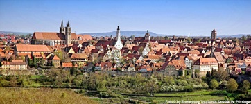 Panoramablick auf Rothenburg o. d. Tauber