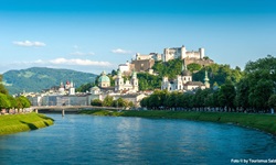 Herrlicher Panoramablick auf die Mozartstadt Salzburg.