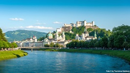 Herrlicher Panoramablick auf die Mozartstadt Salzburg.