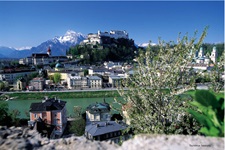 Blick auf die Festung Hohensalzburg.