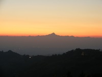 Sonntenuntergang im Piemont