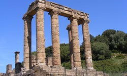 Die Ruinen des Tempels von Antas.