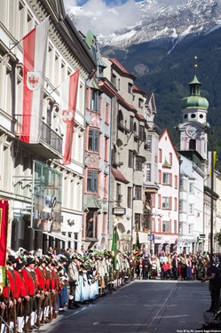 Ein Blick in die Innsbrucker Maria-Theresien-Straße.