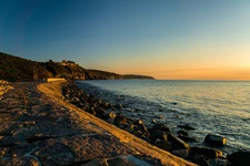 Sonnenuntergang am Strand auf Bornholm