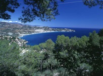 Blick auf die Bucht bei Granada in Andalusien