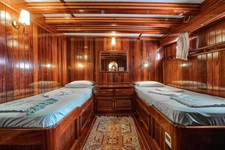 Eine 2-Bett-Kabine auf der Thalassa (vormals Bahriyeli A).