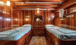 Eine 2-Bett-Kabine auf der Thalassa (vormals Bahriyeli A).