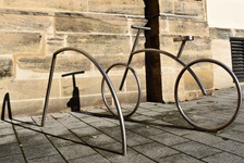 Fahrradständer in Form eines Fahrrads in Bamberg