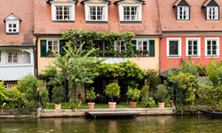 Bunte Fischerhäuser am Main in Bamberg