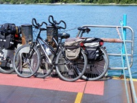 Fahrräder an Bord eines Schiffes