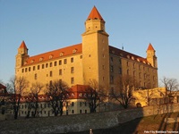 Eine Burg in Bratislava
