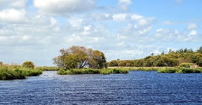 Blick auf das Moorgebiet Briere und die Loire