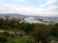 Schöner Ausblick auf die Metropole Budapest und die Donau.