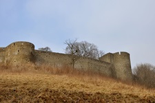 Blick auf die Burg Helfstyn