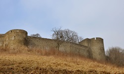 Blick auf die Burg Helfstyn