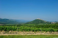 Blick über die Landschaft von Istrien