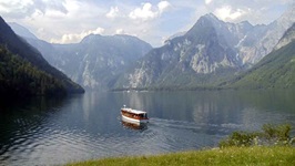 Das Ausflugsboot auf dem Königssee