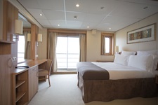 In der 2-Bett-Suite auf dem Oberdeck der MS De Amsterdam.