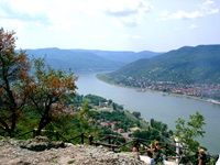 Traumhafter Blick auf das Donauknie.