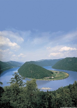 Blick auf die Schlögener Donauschlinge