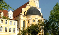 Blick zum Kloster von Donaueschingen