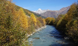 Die Rhone bei Ulrichen.