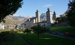 Das majestätische Stockalperschloss in Brig.