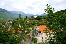 Traumhafter Panoramablick über die wunderschöne Landschaft Liguriens.