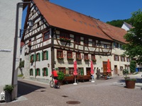Geschichtsträchtiges Gasthaus auf dem Donau-Radweg von Donaueschingen nach Ulm