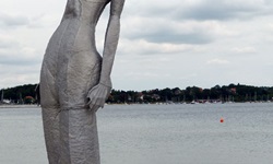 Statue einer Meerjungfrau an der Promenande von Eckernförde