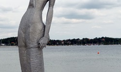 Statue einer Meerjungfrau an der Promenande von Eckernförde