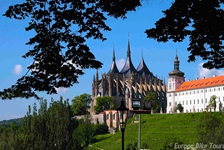 Blick zum Dom der heiligen Barbara in Kutna Hora