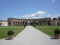 Die Parkanlage eines der bekanntesten Palazzi von Mantua.