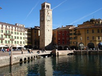 Riva del Garda am südlichen Ufer des Gardasees.