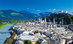 Herrlicher Panoramablick über Salzburg und die Salzach.