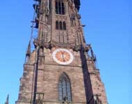 Blick auf den Turm des Freiburger Münsters