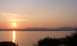 Sonnenuntergang am Gardasee