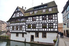 Prächtiges Fachwerkhaus im Gerberviertel von Straßburg.