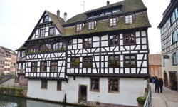 Prächtiges Fachwerkhaus im Gerberviertel von Straßburg.