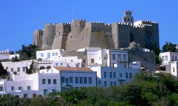 Das Kloster des Heiligen Johannes auf Patmos.