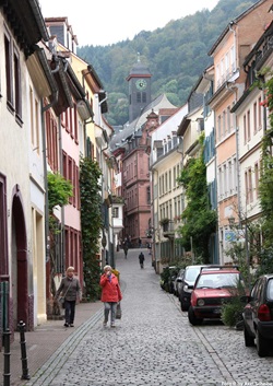 In der Altstadt von Heidelberg.